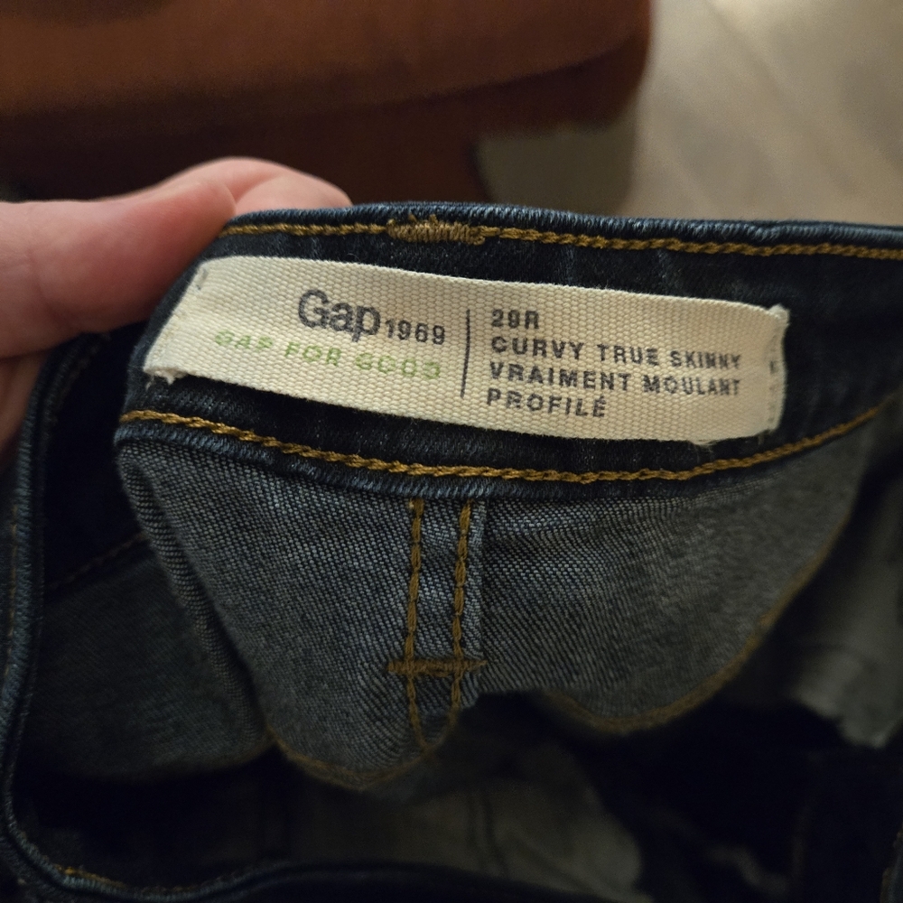 Gap Curvy True Skinny Indigo Dark Wash Jeans - Picture 2 of 16